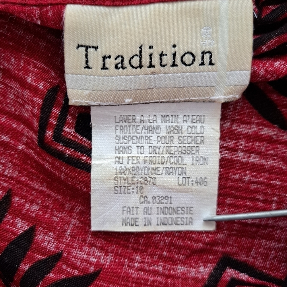 Tradition 2 Pc vintage safari print dress and short-sleeved shirt set Jungle Set - Picture 12 of 16